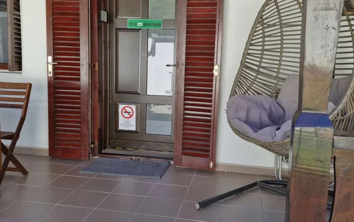 Zöld apartman veranda - Huta-Túra 42 Vendégház